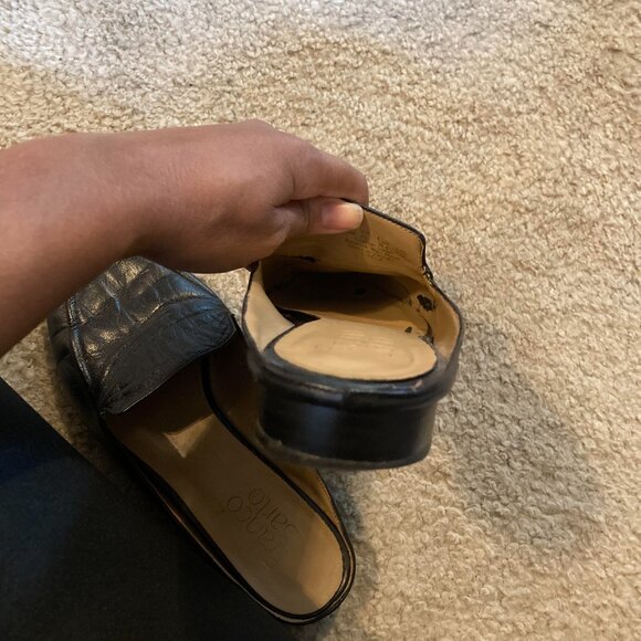 FRANCO SARTO BLACK FLATS - Picture 3 of 4